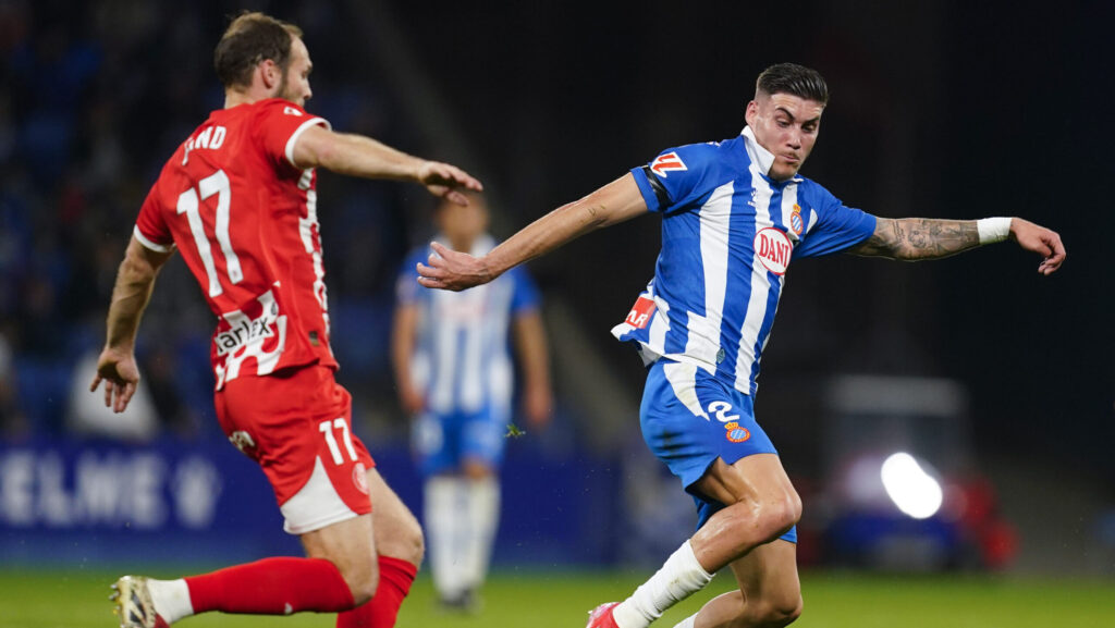 Roberto Fernandez of RCD Espanyol during the La Liga EA Sports match between RCD Espanyol and Girona FC played at RCDE Stadium on March 10, 2025 in Barcelona, Spain. (Photo by Sergio Ruiz / Imago)  (Photo by pressinphoto/Sipa USA)
2025.03.10 Barcelona
pilka nozna liga hiszpanska
RCD Espanyol Barcelona - Girona FC
Foto PRESSINPHOTO/SIPA USA/PressFocus

!!! POLAND ONLY !!!