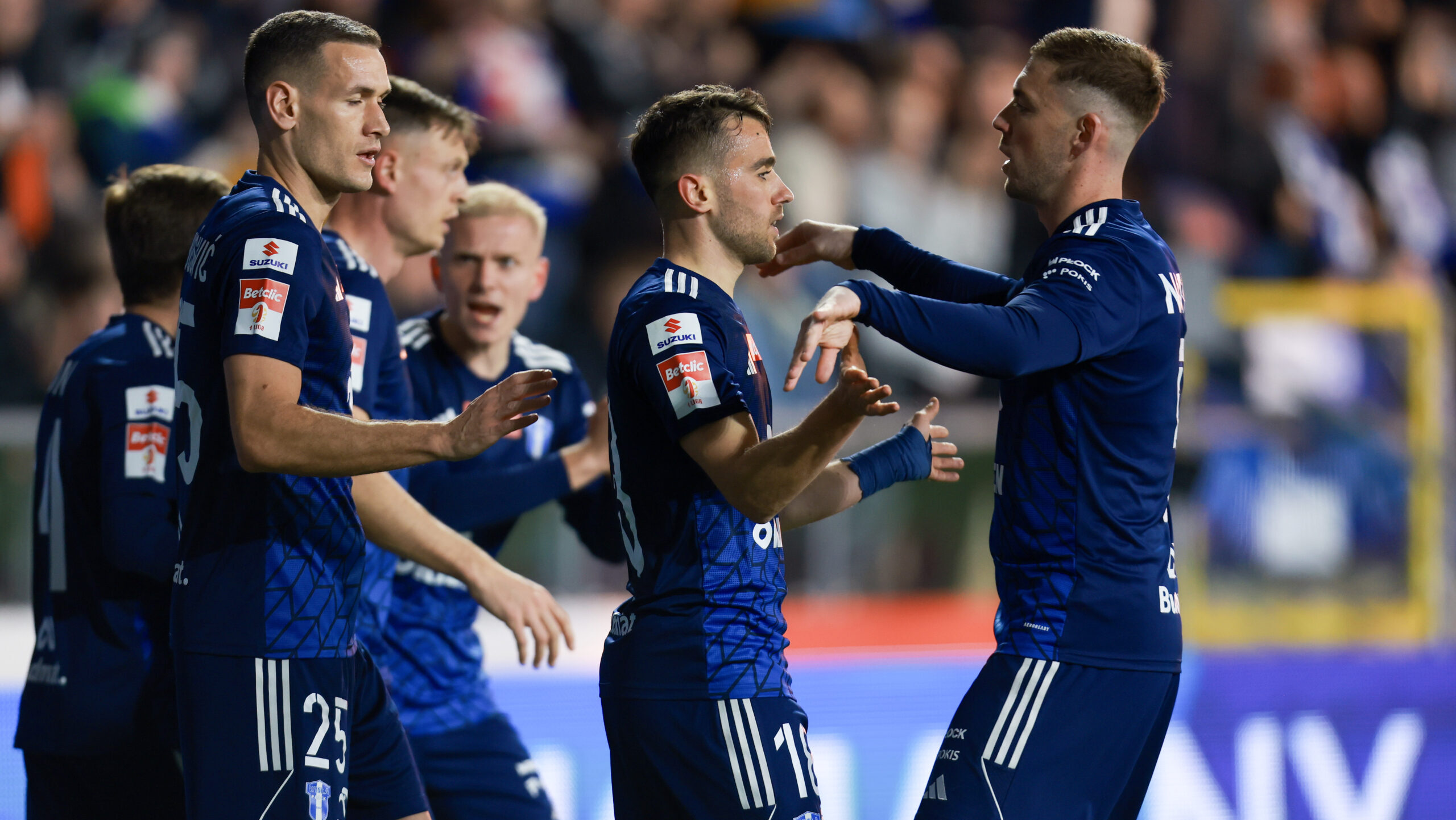2025.03.10 Plock 
Pilka nozna Betclic 1 Liga 2024/2025 
Wisla Plock - Bruk-Bet Termalica Nieciecza 
N/z gol radosc Jorge Jimenez Bojan Nastic
Foto Artur Kraszewski / PressFocus 

2025.03.10 Plock 
Football Betclic 1 Liga 2024/2025 
Wisla Plock - Bruk-Bet Termalica Nieciecza 
Jorge Jimenez Bojan Nastic
Credit: Artur Kraszewski / PressFocus