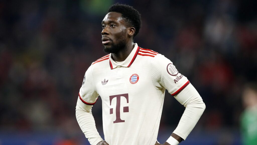 3/11/2025 - LEVERKUSEN - Alphonso Davies of FC Bayern Munchen during the UEFA Champions League match between Bayer 04 Leverkusen and FC Bayern Munich at the Bay Arena on March 11, 2025 in Leverkusen, Germany. ANP / Hollandse Hoogte / Bart Stoutjesdijk /ANP/Sipa USA
2025.03.11 Leverkusen
pilka nozna liga mistrzow
Bayer 04 Leverkusen - Bayern Monachium
Foto ANP/SIPA USA/PressFocus

!!! POLAND ONLY !!!