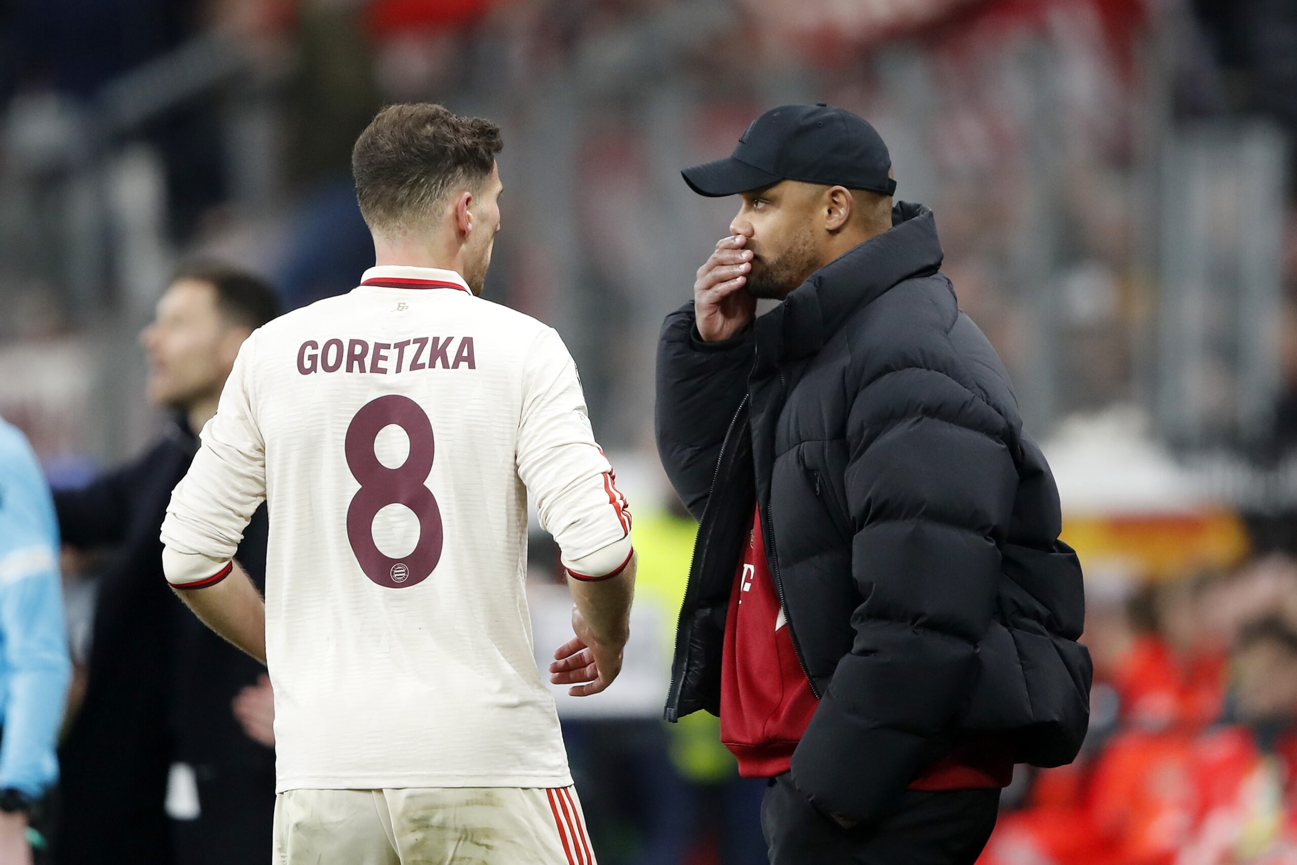 3/11/2025 - LEVERKUSEN - (L-R) Leon Goretzka of FC Bayern Munchen, FC Bayern Munchen coach Vincent Kompany during the UEFA Champions League match between Bayer 04 Leverkusen and FC Bayern Munich at the Bay Arena on March 11, 2025 in Leverkusen, Germany. ANP / Hollandse Hoogte / Bart Stoutjesdijk /ANP/Sipa USA
2025.03.11 Leverkusen
pilka nozna liga mistrzow
Bayer 04 Leverkusen - Bayern Monachium
Foto ANP/SIPA USA/PressFocus

!!! POLAND ONLY !!!