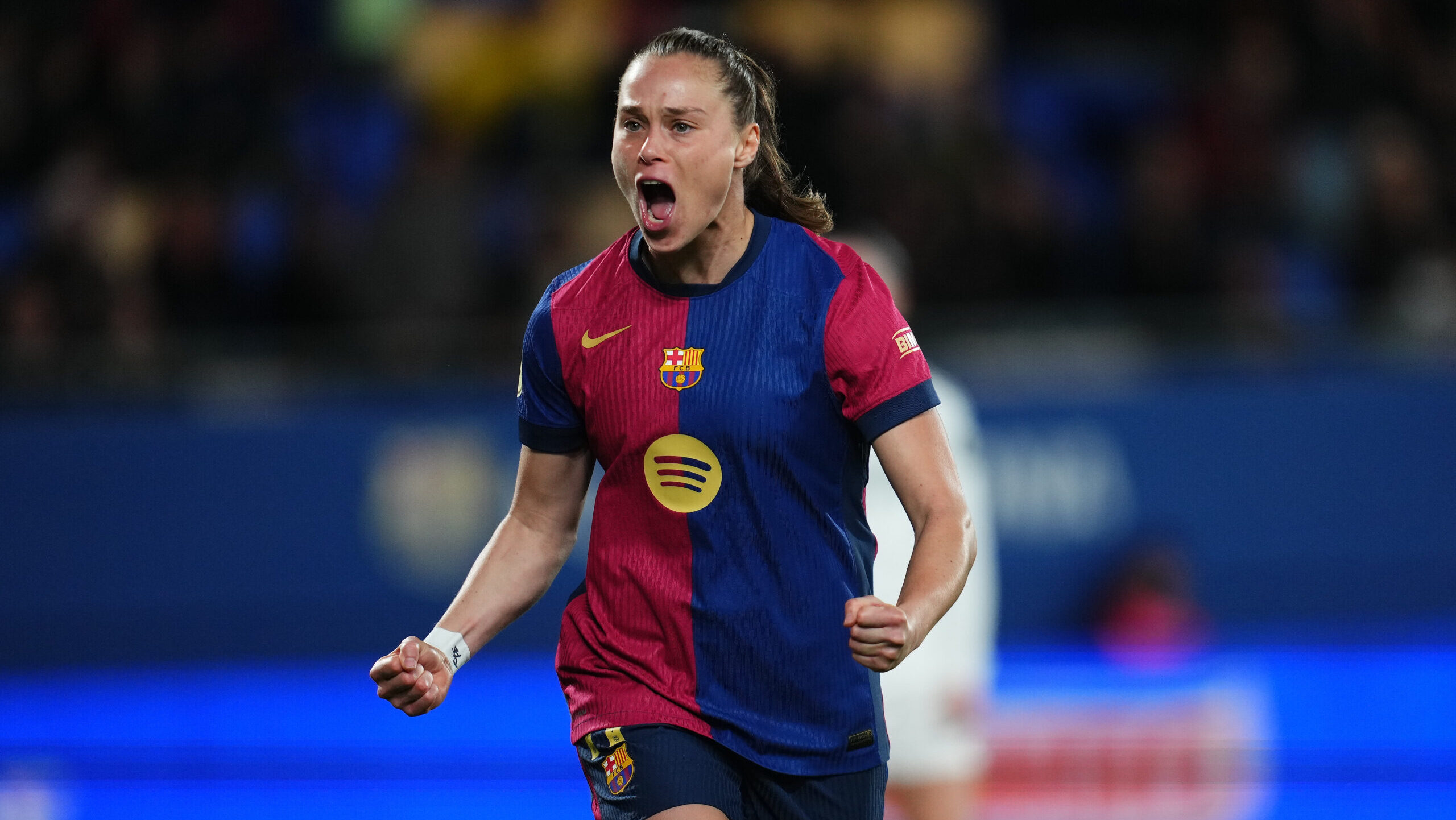 Ewa Pajor of FC Barcelona celebrates after scoring goal during the Copa de la Reina match, Semi-Finals, second leg, between FC Barcelona and Real Madrid played at Johan Cruyff Stadium on March 12, 2025 in Barcelona Spain. (Photo by Bagu Blanco / PRESSINPHOTO)


2025.03.13 Barcelona
pilka nozna kobiet Puchar Krolowej
FC Barcelona - Real Madryt
Foto PRESSINPHOTO/SIPA USA/PressFocus

!!! POLAND ONLY !!!