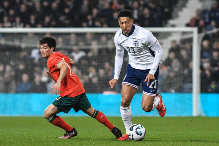 England U21, U 21 v Portugal U21, U21 national team, Nationalteam Friendly, Football, The Hawthorns, Birmingham, UK - 24 March 2025 Jobe Bellingham of England U21 on the ball Birmingham The Hawthorns Birmingham GBR, UK NEWSPAPERS OUT Copyright: xRichardxBowcottx
2025.03.24 West Bromwich
pilka nozna , miedzynarodowy mecz towarzyski reprezentacji U-21
Anglia U21 - Portugalia U21
Foto IMAGO/PressFocus

!!! POLAND ONLY !!!