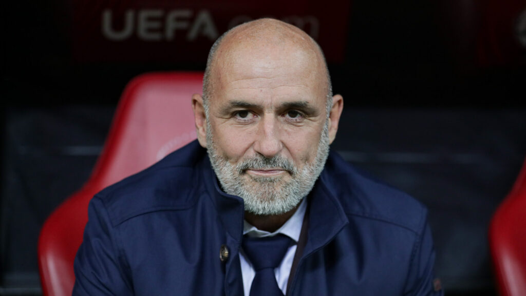 Coach Michal Probierz of Poland seen during European World Cup Qualifiers 2026 football match between Poland and Lithuania at National Stadium ( Warsaw) . Final score; Poland 1:0 Lithuania.