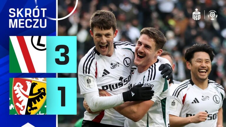 SKRÓT MECZU: Legia Warszawa 3:1 Śląsk Wrocław