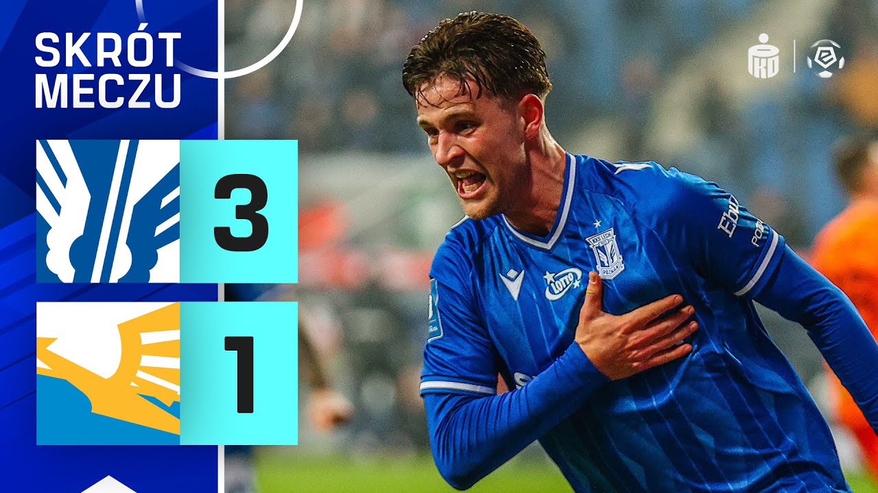 SKRÓT MECZU: Lech Poznań 3:1 Stal Mielec