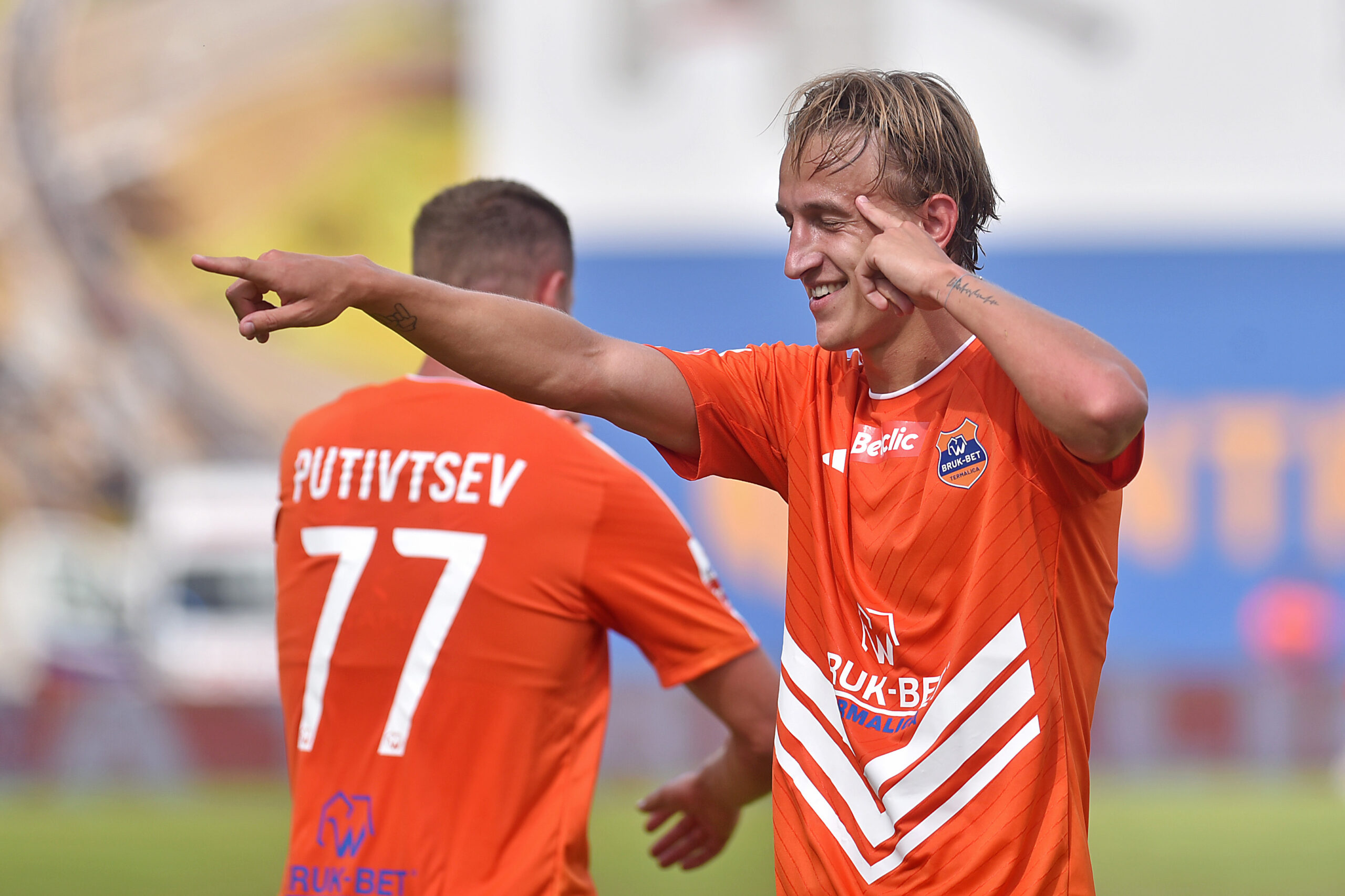 2024.07.20 Nieciecza
Pilka nozna, Betclic I liga, sezon 2024/2025
Bruk-Bet Termalica Nieciecza - Warta Poznan
N/z Pilkarze Bruk-Betu Termaliki, radosc po bramce na 1-0, gol, bramka, Artem Putiwcew, Andrzej Trubeha
Foto Krzysztof Porebski / PressFocus

2024.07.20 Nieciecza
Football, Polish first league - second level, 2024/25 season
Bruk-Bet Termalica Nieciecza - Warta Poznan
Pilkarze Bruk-Betu Termaliki, radosc po bramce na 1-0, gol, bramka, Artem Putiwcew, Andrzej Trubeha
Credit: Krzysztof Porebski / PressFocus