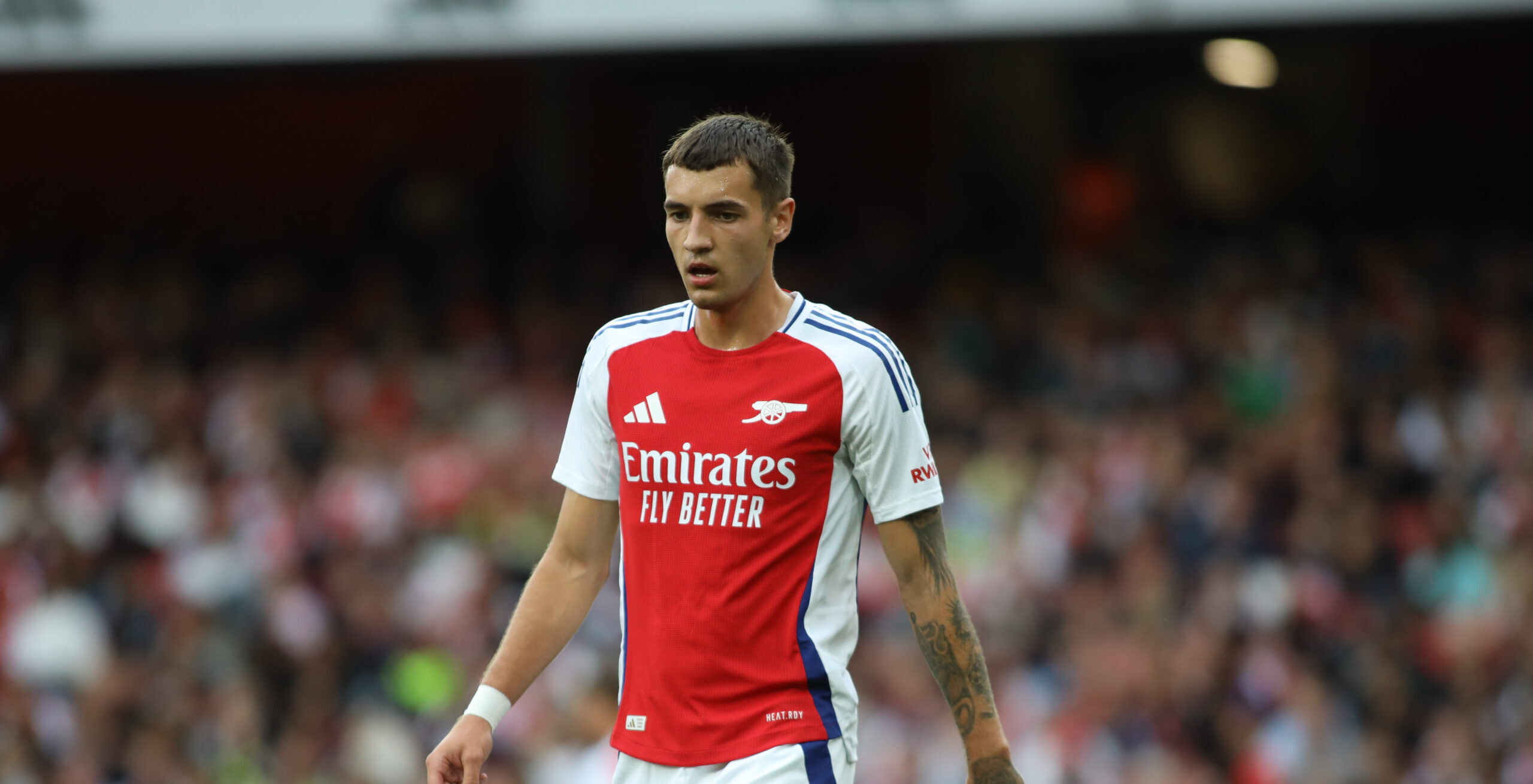 London, England, August 7th 2024: Jakub Kiwior (15 Arsenal) in action during the club friendly game between Arsenal and Bayer Leverkusen at Emirates Stadium in London, England  (Alexander Canillas/SPP) (Photo by Alexander Canillas/SPP/Sipa USA)
2024.08.07 Londyn
pilka no?na sparing mecz towarzyski 
Arsenal Londyn - Bayer Leverkusen
Foto SPP/SIPA USA/PressFocus

!!! POLAND ONLY !!!