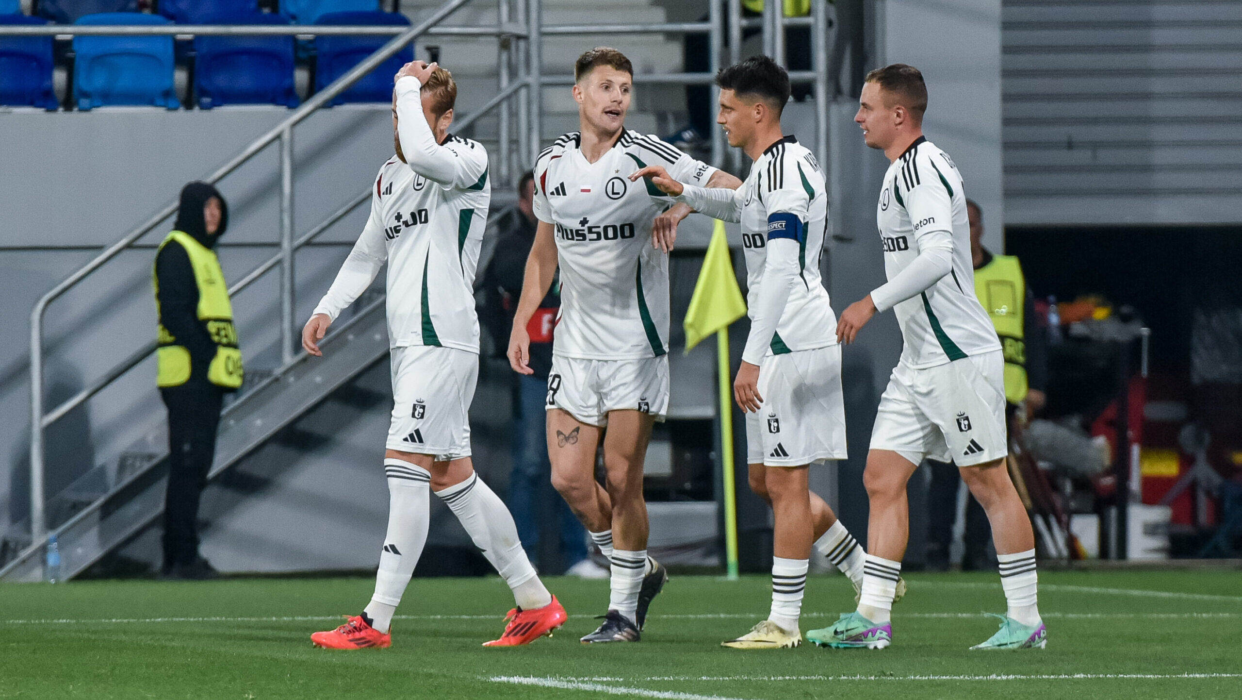 2024.10.24 Backa Topola Serbia 
pilka nozna Liga Konferencji UEFA
FK TSC Backa Topola - Legia Warszawa
N/z Marc Gual Rafal Augustyniak Kacper Chodyna Bartosz Kapustka
Foto Wojciech Dobrzynski / Legionisci.com / PressFocus

2024.10.24 Backa Topola Serbia 
football UEFA Conference league
FK TSC Backa Topola - Legia Warsaw

Credit: Wojciech Dobrzynski / Legionisci.com / PressFocus