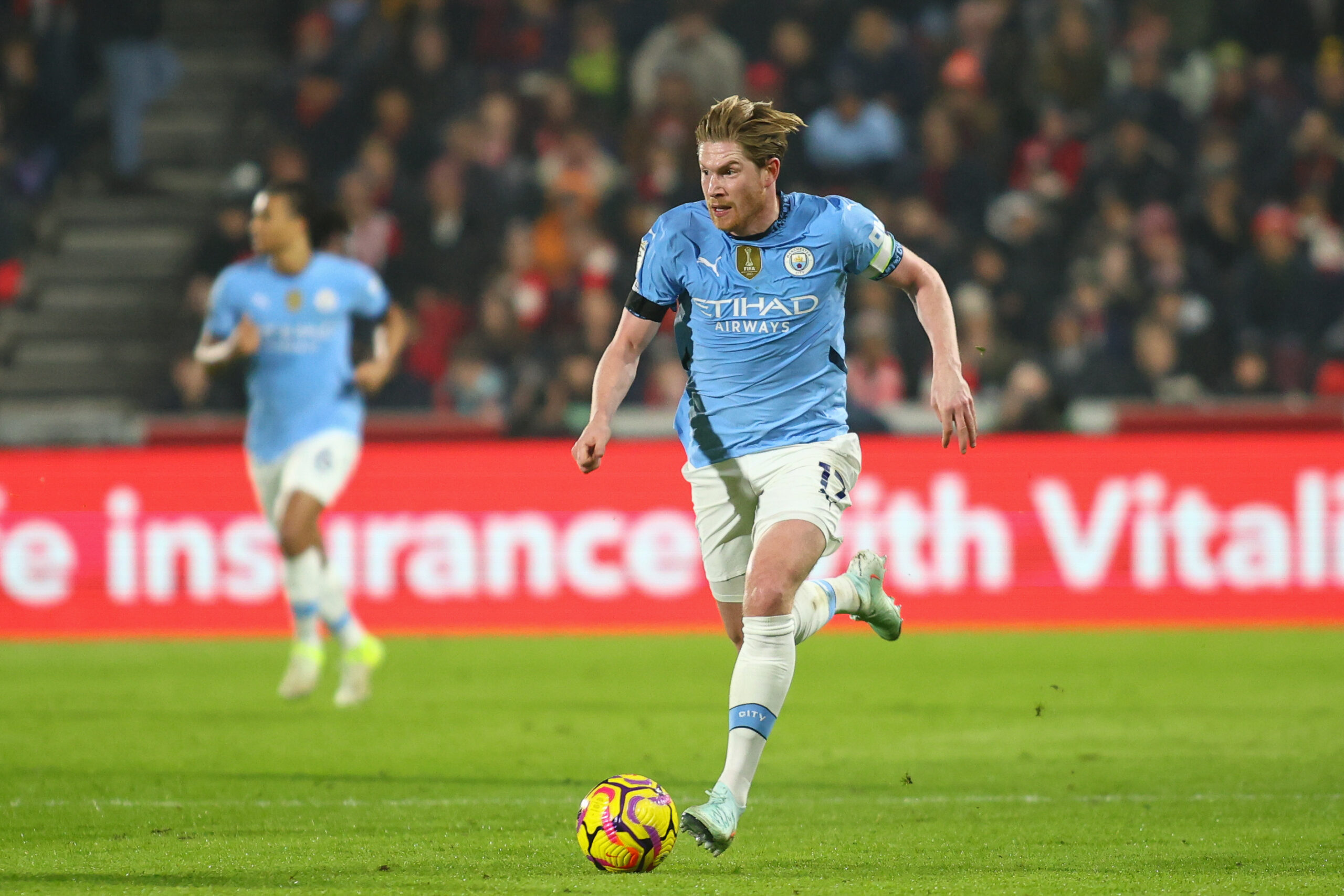 London, England, January 14th 2025: Kevin De Bruyne (17 Manchester City) during the Premier League match between Brentford and Manchester City at Brentford Community Stadium in London, England  (Alexander Canillas/SPP) (Photo by Alexander Canillas/SPP/Sipa USA)
2025.01.14 London
pilka nozna liga angielska
Brentford - Manchester City
Foto Alexander Canillas/SPP/SIPA USA/PressFocus

!!! POLAND ONLY !!!