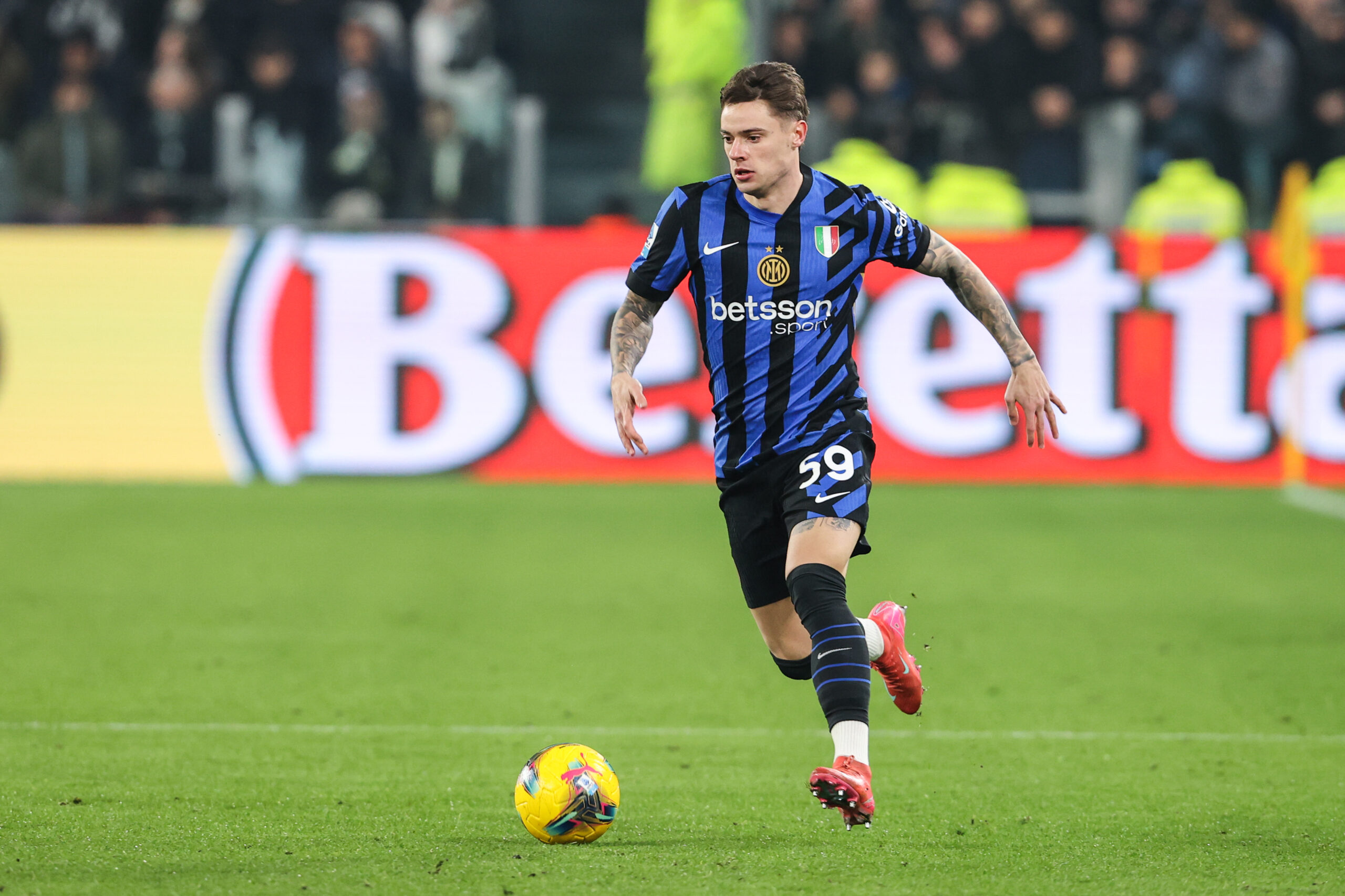 Juventus Stadium, Turin, 16.2.2025, Serie A: Juventus - Inter, Nicola Zalewski of Internazionale (Photo by Luigi Rizzo/Just Pictures/Sipa USA)
2025.02.16 Turyn
pilka nozna , Liga wloska
Juventus Turyn - Inter Mediolan
Foto Luigi Rizzo/Just Pictures/SIPA USA/PressFocus

!!! POLAND ONLY !!!