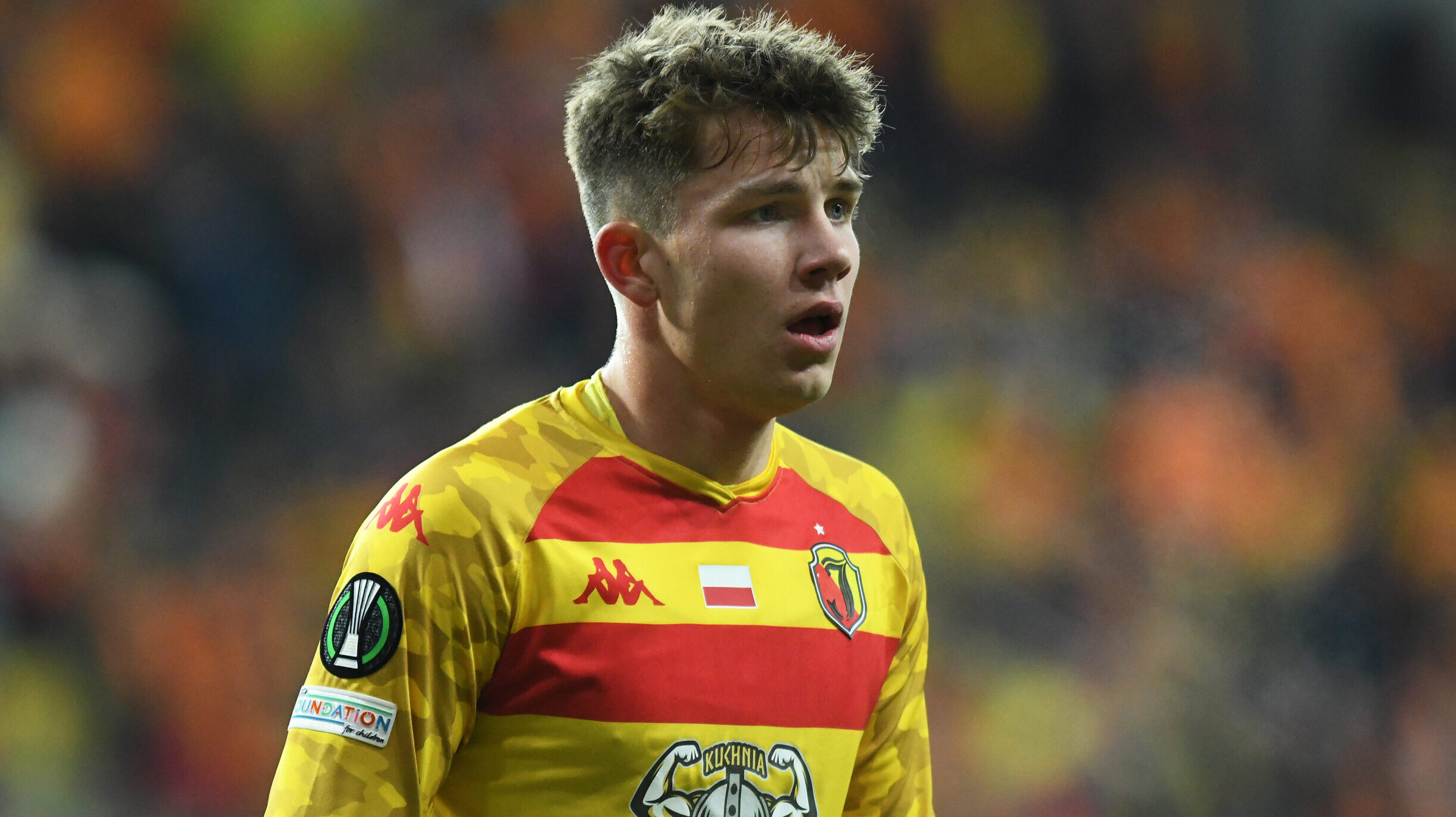 2025.02.20 Bialystok pilka nozna 1/16 finalu Liga Konferencji Europy 2024/2025 Jagiellonia Bialystok - TSC Backa Topola N/z Oskar Pietuszewski Foto Michal Kosc / PressFocus 
2025.02.20 Bialystok Bialystok Football - UEFA Conference League 2024/2025 Jagiellonia Bialystok - TSC Backa Topola Credit: Michal Kosc / PressFocus