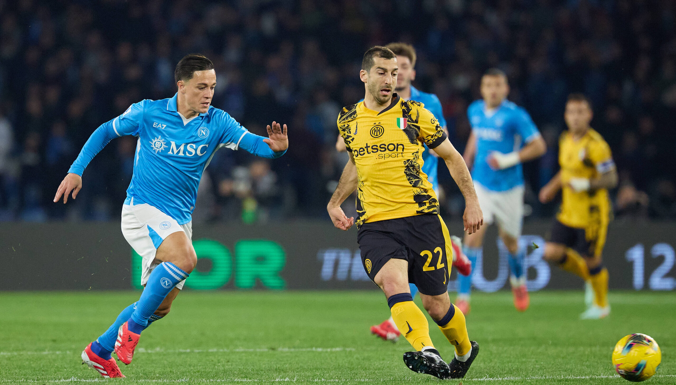 NAPLES, ITALY, MARCH 01: Henrikh Mkhitaryan of FC Internazionale is in action during the Serie A soccer match between SSC Napoli and FC Internazionale at the Diego Armando Stadium, in Naples, Italy, on March 01, 2025. SSC Napoli v FA Internazionale Milan - Serie A
2025.03.01 Neapol
pilka nozna , liga wloska
SSC Napoli - Inter Mediolan
Foto IMAGO/PressFocus

!!! POLAND ONLY !!!