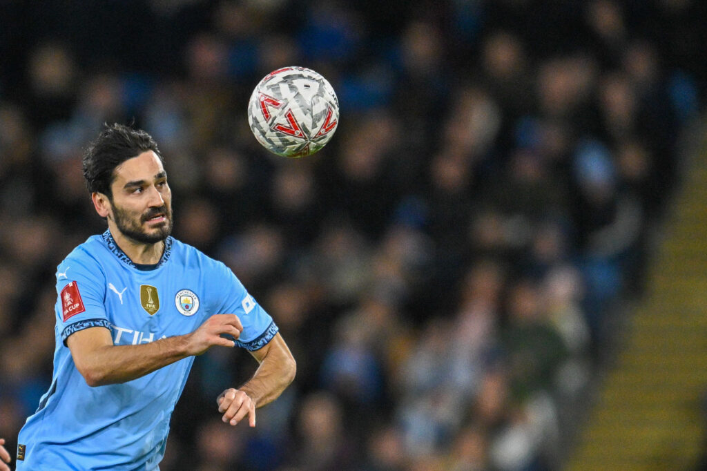 Ilkay Gundogan of Manchester City during the Emirates FA Cup Fifth Round match at the Etihad Stadium, Manchester
Picture by Karl Vallantine/Focus Images Ltd 07712 695755
01/03/2025

01.03.2025 Manchester
pilka nozna puchar anglii
Manchester City - Plymouth Argyle
Foto Karl Vallantine  / Focus Images / MB Media / PressFocus 
POLAND ONLY!!