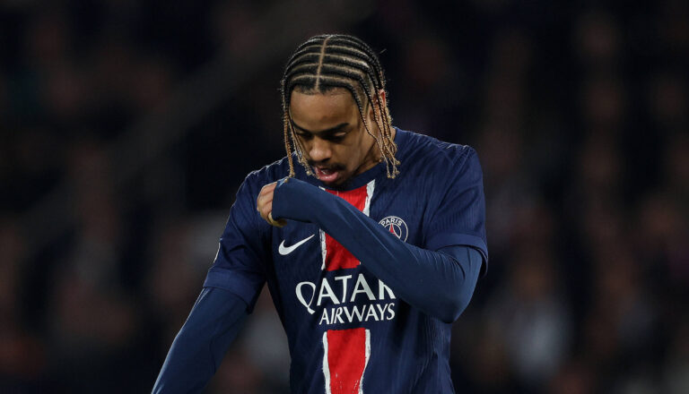 Paris, France, 5th March 2025. Bradley Barcola of Paris St Germain during the UEFA Champions League match Paris Saint Germain vs Liverpool at Le Parc des Princes, Paris. Picture credit should read: Paul Terry / Sportimage EDITORIAL USE ONLY. No use with unauthorised audio, video, data, fixture lists, club/league logos or live services. Online in-match use limited to 120 images, no video emulation. No use in betting, games or single club/league/player publications. SPI_133_PT_PSG_Liverpool SPI-3726-0135
2025.03.05 Paryz
pilka nozna , Liga Mistrzow
Paris Saint-Germain - FC Liverpool
Foto IMAGO/PressFocus

!!! POLAND ONLY !!!