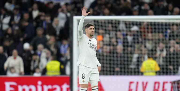 Fede Valverde of Real Madrid CF during the La Liga EA Sports match between Real Madrid v Rayo Vallecano played at Santiago Bernabeu Stadium on 9 March 2025 in Madrid, Spain. (Photo by Cesar Cebolla / PRESSINPHOTO)


2025.03.10 Madryt
pilka nozna liga hiszpanska
Real Madryt - Rayo Vallecano 
Foto PRESSINPHOTO/SIPA USA/PressFocus

!!! POLAND ONLY !!!