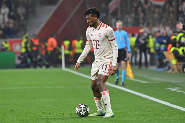 11.03.2025, xjrdrx, Fussball UEFA Champions League, Bayer 04 Leverkusen - Bayern Munchen v.l. Kingsley Coman Muenchen, 11 DFL/DFB REGULATIONS PROHIBIT ANY USE OF PHOTOGRAPHS as IMAGE SEQUENCES and/or QUASI-VIDEO Leverkusen *** 11 03 2025, xjrdrx, Football UEFA Champions League, Bayer 04 Leverkusen Bayern Munich v l Kingsley Coman Muenchen, 11 DFL DFB REGULATIONS PROHIBIT ANY USE OF PHOTOGRAPHS as IMAGE SEQUENCES and or QUASI VIDEO Leverkusen
2025.03.11 Leverkusen
pilka nozna , liga mistrzow
Bayer 04 Leverkusen - Bayern Monachium
Foto IMAGO/PressFocus

!!! POLAND ONLY !!!