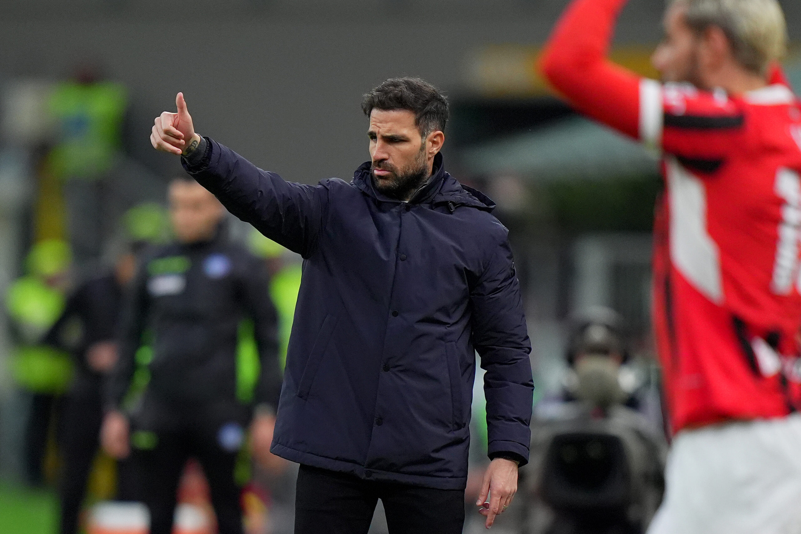 Como&#039;s head coach Cesc Fabregas    during  the Serie A soccer match between Milan and Como  at San Siro Stadium in Milan  , North Italy -   Saturday , March  15 , 2025  . Sport - Soccer . (Photo by Spada/LaPresse) (Photo by Spada/LaPresse/Sipa USA)
2025.03.15 Mediolan
pilka nozna liga wloska
AC Milan - Como 1907
Foto LaPresse/SIPA USA/PressFocus

!!! POLAND ONLY !!!