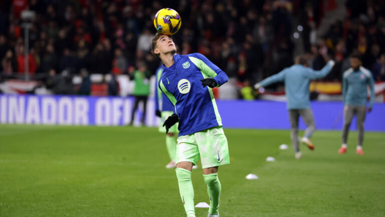 Spain - Atletico de Madrid vs FC Barcelona, Barca - 16/03/2025 SPAIN, MADRID, MARCH 16. Gavi of FC Barcelona warms up during the La Liga EA Sports football match between Atletico de Madrid and FC Barcelona at Estadio Civitas Metropolitano on March 16, 2025 in Madrid, Spain. Photo by Manuel Blondeau/ AOP.Press Madrid Civitas Metropolitano Spain Copyright: x ManuelxBlondeau/AOP.Pressx AOP20250316 0031
2025.03.16 Madryt
pilka nozna , liga hiszpanska
Atletico Madryt - FC Barcelona
Foto IMAGO/PressFocus

!!! POLAND ONLY !!!