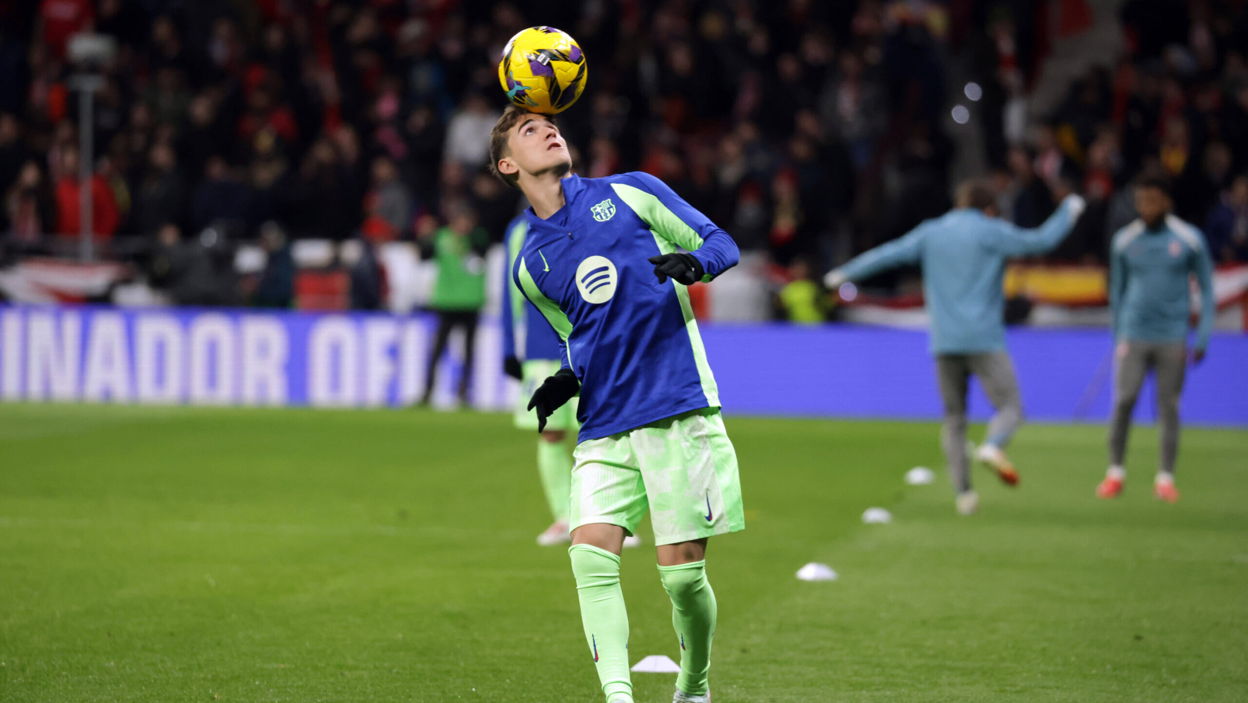 Spain - Atletico de Madrid vs FC Barcelona, Barca - 16/03/2025 SPAIN, MADRID, MARCH 16. Gavi of FC Barcelona warms up during the La Liga EA Sports football match between Atletico de Madrid and FC Barcelona at Estadio Civitas Metropolitano on March 16, 2025 in Madrid, Spain. Photo by Manuel Blondeau/ AOP.Press Madrid Civitas Metropolitano Spain Copyright: x ManuelxBlondeau/AOP.Pressx AOP20250316 0031
2025.03.16 Madryt
pilka nozna , liga hiszpanska
Atletico Madryt - FC Barcelona
Foto IMAGO/PressFocus

!!! POLAND ONLY !!!