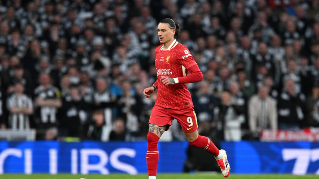 Liverpool v Newcastle United EFL Cup 16/03/2025. Cup Final Darwin Nunez 9 of Liverpool during the EFL Carabao Cup Final match between Liverpool and Newcastle United at Wembley Stadium, London, England on 16 March 2025. London Wembley Stadium Greater London England Editorial use only DataCo restrictions apply See www.football-dataco.com , Copyright: xGrahamxHuntx PSI-21648-0331
2025.03.16 Londyn
pilka nozna , Puchar Ligi Angielskiej , final
FC Liverpool - Newcastle United
Foto IMAGO/PressFocus

!!! POLAND ONLY !!!