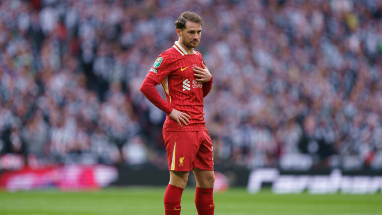 Liverpool FC v Newcastle United FC Alexis Mac Allister of Liverpool during the Liverpool FC v Newcastle United FC Carabao Cup Final at Wembley Stadium, London, England, United Kingdom on 16 March 2025 Credit: Dylan Hepworth/Every Second Media Editorial use only. All images are copyright Every Second Media Limited. No images may be reproduced without prior permission. All rights reserved. Premier League and Football League images are subject to licensing agreements with Football DataCo Limited. see https://www.football-dataco.com Copyright: xIMAGO/EveryxSecondxMediax ESM-1379-0207 DylanxHepworthx/xEveryxSecondxMediax
2025.03.16 Londyn
pilka nozna , Puchar Ligi Angielskiej , final
FC Liverpool - Newcastle United
Foto IMAGO/PressFocus

!!! POLAND ONLY !!!