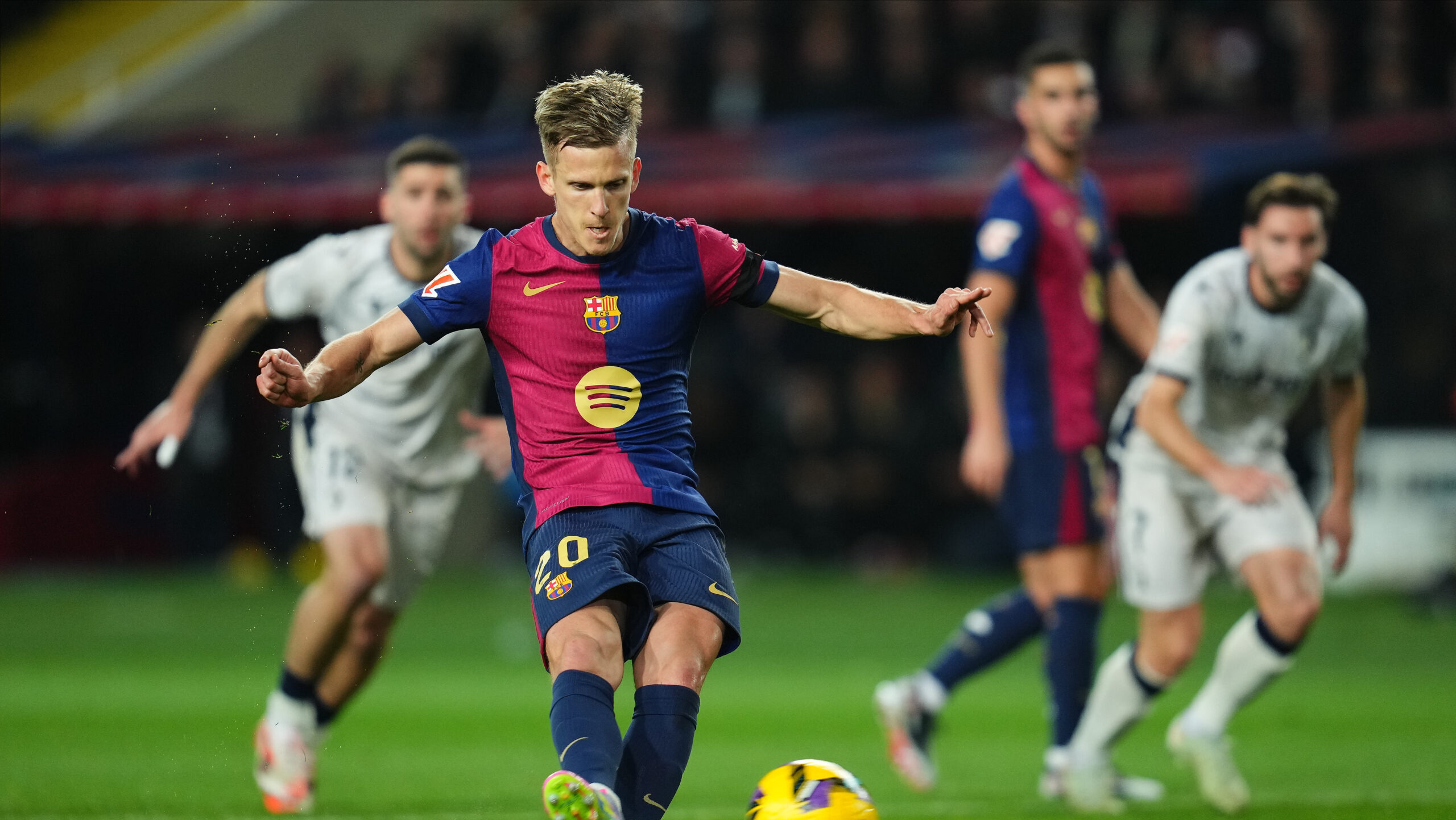 Dani Olmo of FC Barcelona during the La Liga EA Sports match between FC Barcelona and CA Osasuna played at Lluis Companys Stadium on 27 March 2025 in Barcelona, Spain. (Photo by Bagu Blanco / PRESSINPHOTO)
2025.03.27 Barcelona
pilka nozna liga hiszpanska
FC Barcelona - Osasuna Pampeluna
Foto PRESSINPHOTO/SIPA USA/PressFocus
!!! POLAND ONLY !!!