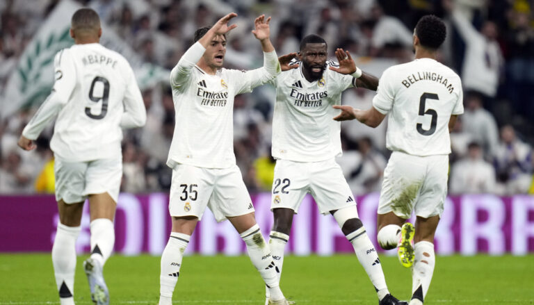 Jude Bellingham of Real Madrid CF during the La Liga match between Real Madrid and CD Leganes played at Santiago Bernabeu Stadium on March 29, 2025 in Madrid, Spain. (Photo by Cesar Cebolla / PRESSINPHOTO)
2025.03.30 Madryt 
pilka nozna liga hiszpanska
Real Madryt - CD Leganes 
Foto PRESSINPHOTO/SIPA USA/PressFocus

!!! POLAND ONLY !!!