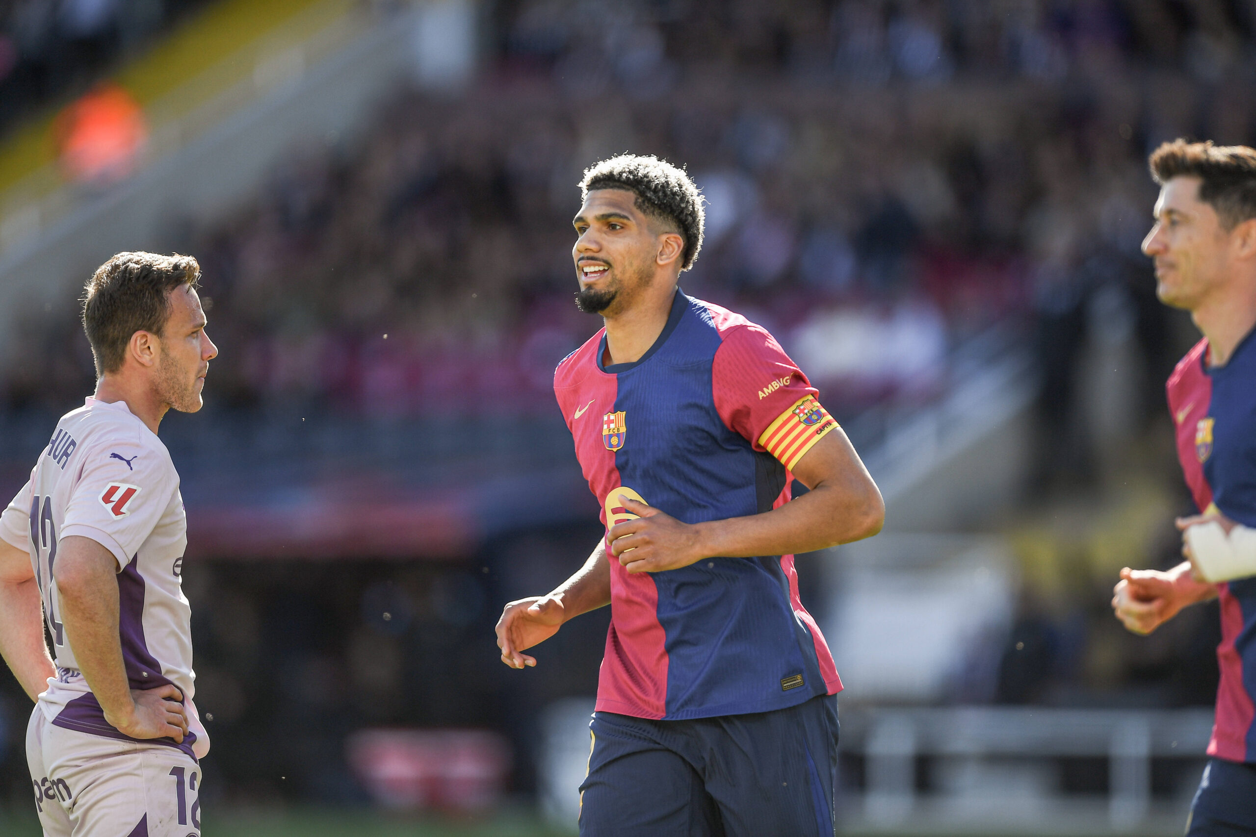 FC Barcelona, Barca v GIRONA FC. OLIMPIC STADIUM LLUIS COMPANYS. MONTJUIC,BARCELONA. March 30,2025 FC BARCELONA vs GIRONA FC March 30 ,2025 Ronald Araujo 4 of FC Barcelona celebrates during the match between FC Barcelona and Girona FC corresponding to the twenty nine day of La Liga EA Sports at at Olimpic Stadium Lluis Companys of Montjuic in Barcelona, Spain. Barcelona ESP Copyright: xS.xRosx
2025.03.30 Barcelona
pilka nozna , liga hiszpanska
FC Barcelona - Girona FC
Foto IMAGO/PressFocus

!!! POLAND ONLY !!!