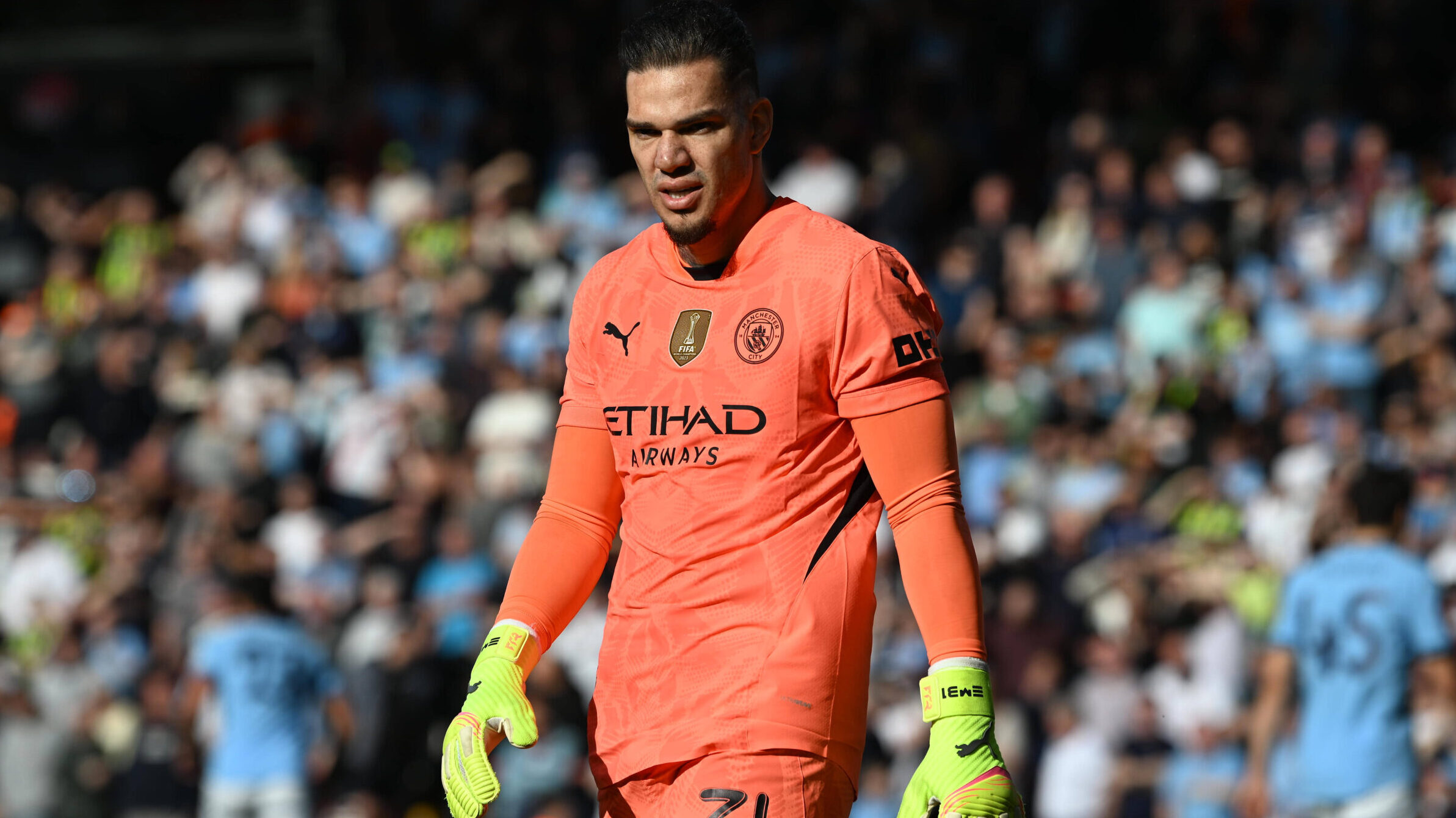 Bournemouth v Manchester City FA Cup 30/03/2025. Quarter Final Ederson Moraes 31 of Manchester City during the FA Cup quarter final match between Bournemouth and Manchester City at the Vitality Stadium, Bournemouth, England on 30 March 2025. Bournemouth Vitality Stadium Dorset England Editorial use only , Copyright: xGrahamxHuntx PSI-21721-0333
2025.03.30 Bournemouth
pilka nozna , Puchar Anglii
AFC Bournemouth - Manchester City
Foto IMAGO/PressFocus

!!! POLAND ONLY !!!