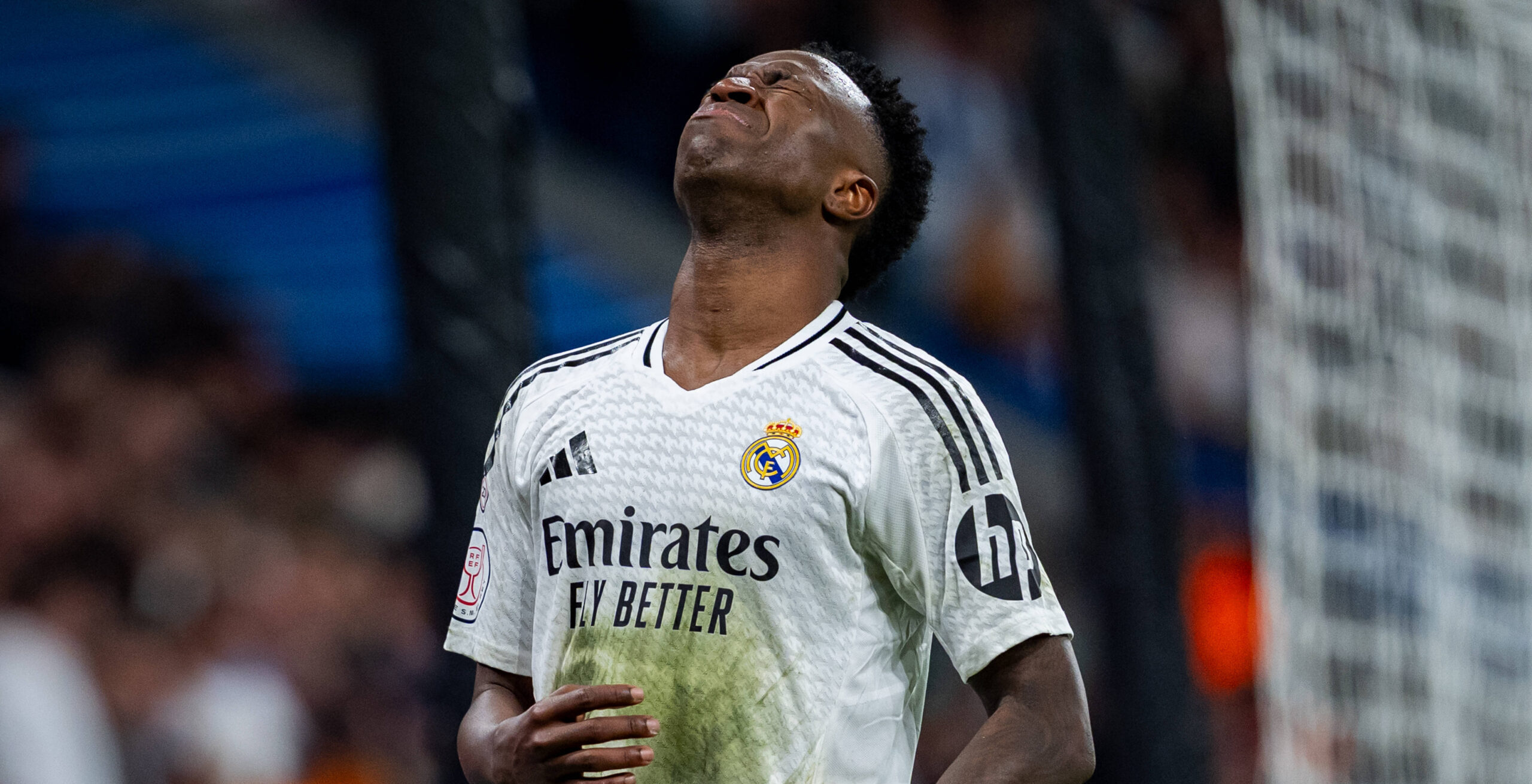 Copa del Rey Semi Final 2024/25: Real Madrid CF vs Real Sociedad Vinicius Junior of Real Madrid CF is seen disappointed after missing a goal during the Copa del Rey Semi-Final match between Real Madrid CF and Real Sociedad at Estadio Santiago Bernabeu on April 1, 2025 in Madrid, Spain. Madrid Estadio Santiago Bernabeu Madrid Spain Copyright: xAlbertoxGardinx AGardin_20250401_Football_Copa_Rey_Real_Madrid_Real_Sociedad_2866
2025.04.01 Madryt
pilka nozna , Puchar Krola
Real Madryt - Real Sociedad San Sebastian
Foto IMAGO/PressFocus

!!! POLAND ONLY !!!