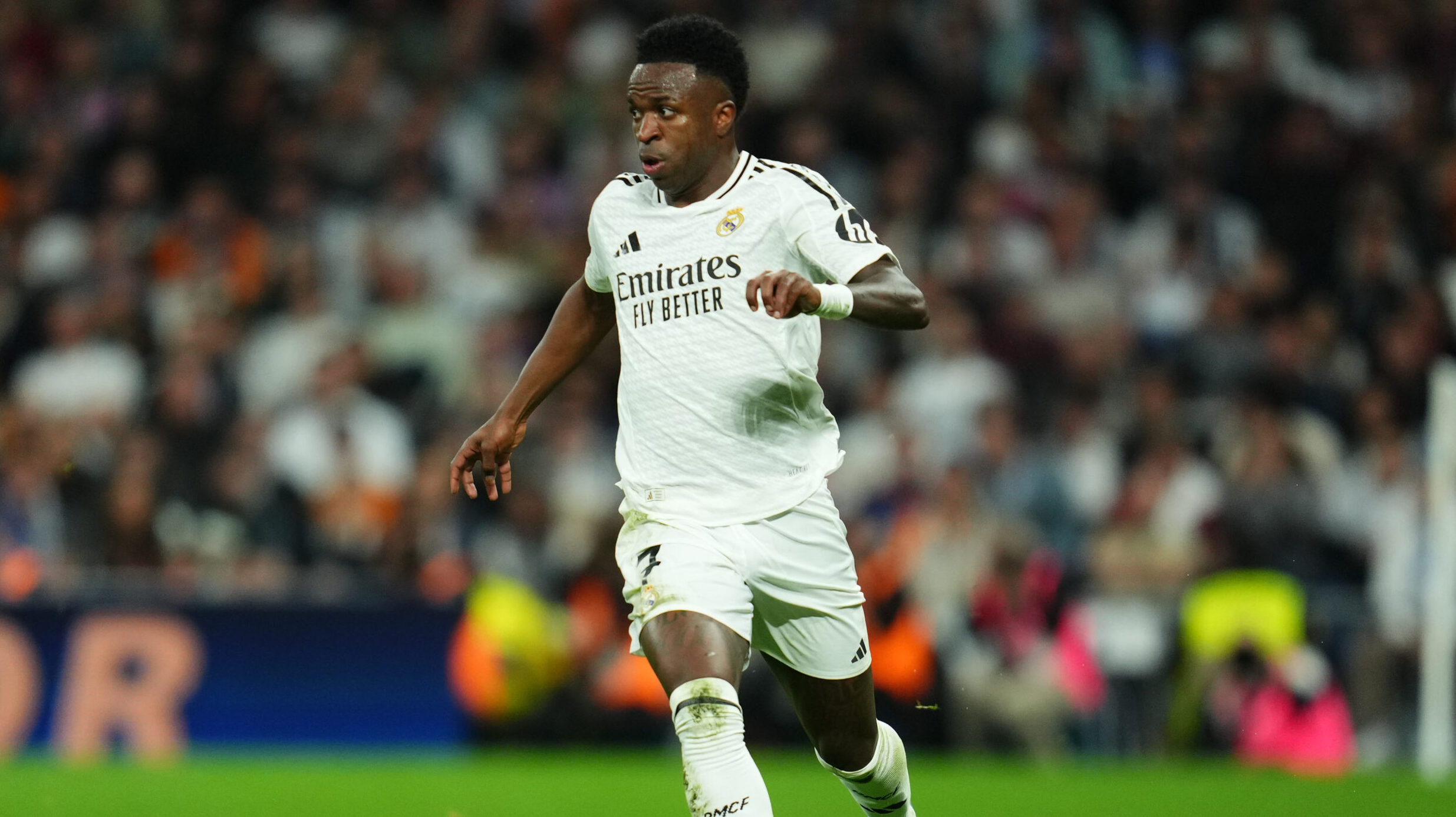 Vinicius Junior of Real Madrid during the Copa del Rey match, semi-finals, second leg, between Real Madrid and Real Sociedad played at Santiago Bernabeu Stadium on April 1, 2025 in Madrid, Spain. (Photo by Bagu Blanco / PRESSINPHOTO)
2025.04.01 Madryt
pilka nozna Puchar Krola
Real Madryt - Real Sociedad San Sebastian
Foto pressinphoto/SIPA USA/PressFocus
!!! POLAND ONLY !!!