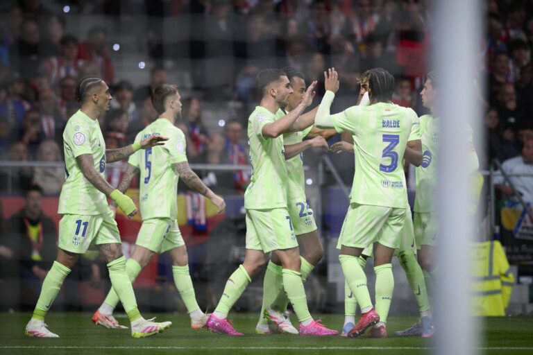Spanish King Cup Copa del Rey soccer match Atletico de Madrid vs FC Barcelona, Barca at Riyadh Air Metropolitano stadium in Madrid, spain 02 april 2025 Ferran Torres celebrates a goal 900/Cordon Press PUBLICATIONxNOTxINxFRAxESP 900/CordonxPress LOF - Copa del Rey Atletico de Madrid vs FC Barcelona
2025.04.02 Madryt
pilka nozna , Puchar Krola
Atletico Madryt - FC Barcelona
Foto IMAGO/PressFocus

!!! POLAND ONLY !!!
