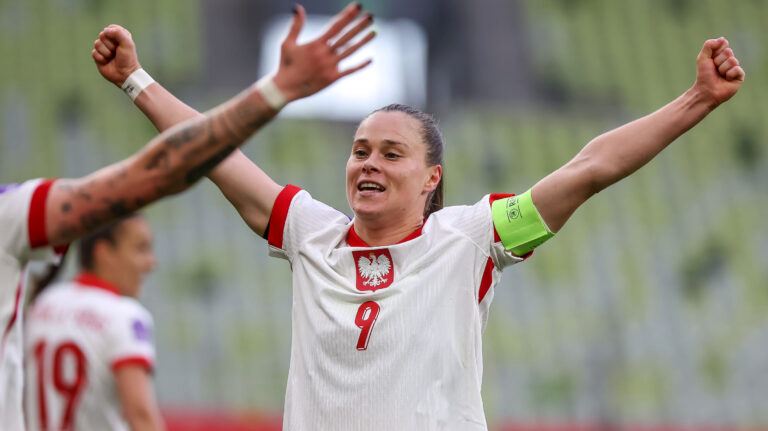 2025.04.04 Gdansk Pilka nozna Liga Narodów UEFA Kobiet Mecz Polska - Bosnia i Hercegowina N/z Ewa Pajor gol bramka radosc Foto Piotr Matusewicz / PressFocus

2025.04.04 Gdansk
Football UEFA Womens Nations League
Poland - Bosnia and Herzegovina
Ewa Pajor gol bramka radosc 
Credit: Piotr Matusewicz / PressFocus