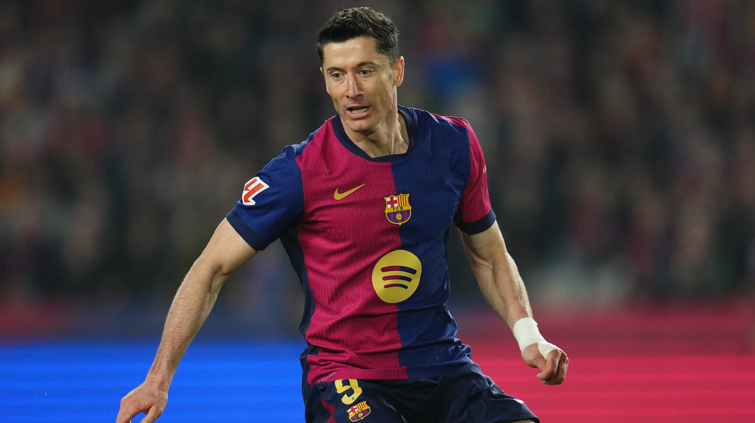 Robert Lewandowski of FC Barcelona during the La Liga EA Sports match between FC Barcelona and Real Betis played at Lluis Companys Stadium on 5 April 2025 in Barcelona, Spain. (Photo by Bagu Blanco / Pressinphoto)


2025.04.06 Barcelona
pilka nozna liga hiszpanska
FC Barcelona - Real Betis Sewilla 
Foto PRESSINPHOTO/SIPA USA/PressFocus

!!! POLAND ONLY !!!