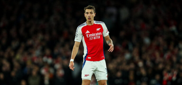 Jakub Kiwior of Arsenal looks on during the UEFA Champions League Quarter-finals match Arsenal vs Real Madrid at Emirates Stadium, London, United Kingdom, 8th April 2025
(Photo by Izzy Poles/News Images) in London, United Kingdom on 4/8/2025. (Photo by Izzy Poles/News Images/Sipa USA)
2025.04.08 Londyn
pilka nozna liga Mistrzow
Arsenal Londyn - Real Madryt
Foto News Media/SIPA USA/PressFocus
!!! POLAND ONLY !!!