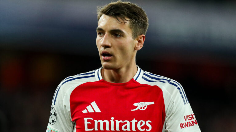 Jakub Kiwior of Arsenal looks on during the UEFA Champions League Quarter-finals match Arsenal vs Real Madrid at Emirates Stadium, London, United Kingdom, 8th April 2025
(Photo by Izzy Poles/News Images) in London, United Kingdom on 4/8/2025. (Photo by Izzy Poles/News Images/Sipa USA)
2025.04.08 Londyn
pilka nozna liga Mistrzow
Arsenal Londyn - Real Madryt
Foto News Media/SIPA USA/PressFocus
!!! POLAND ONLY !!!