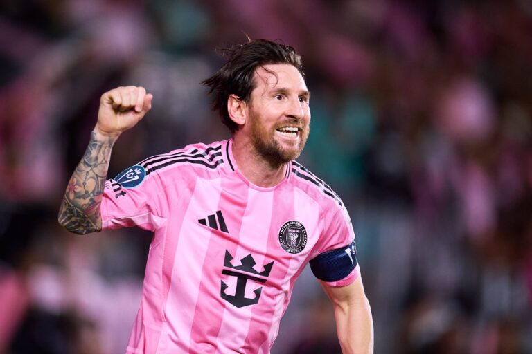 RECORD DATE NOT STATED Concacaf Champions Cup 2025 Inter Miami vs Los Angeles FC - CFV Lionel Messi celebrates his goal 3-1 of Inter Miami during the Quarter Finals second leg match between Inter Miami and Los Angeles FC as part of the CONCACAF Champions Cup 2025, at Chase Stadium on April 09, 2025 in Fort Lauderdale, Miami, Florida, United States. FORT LAUDERDALE MIAMI FLORIDA UNITED STATES PUBLICATIONxNOTxINxMEXxCHNxRUS Copyright: xJosexLuisxMelgarejox 20250409210010_CCC_2025_CFV_MIA_LAFC_MESSI199
2025.04.10 Fort Lauderdale
pilka nozna , Puchar Mistrzow CONCACAF
Inter Miami - Los Angeles FC
Foto IMAGO/PressFocus

!!! POLAND ONLY !!!