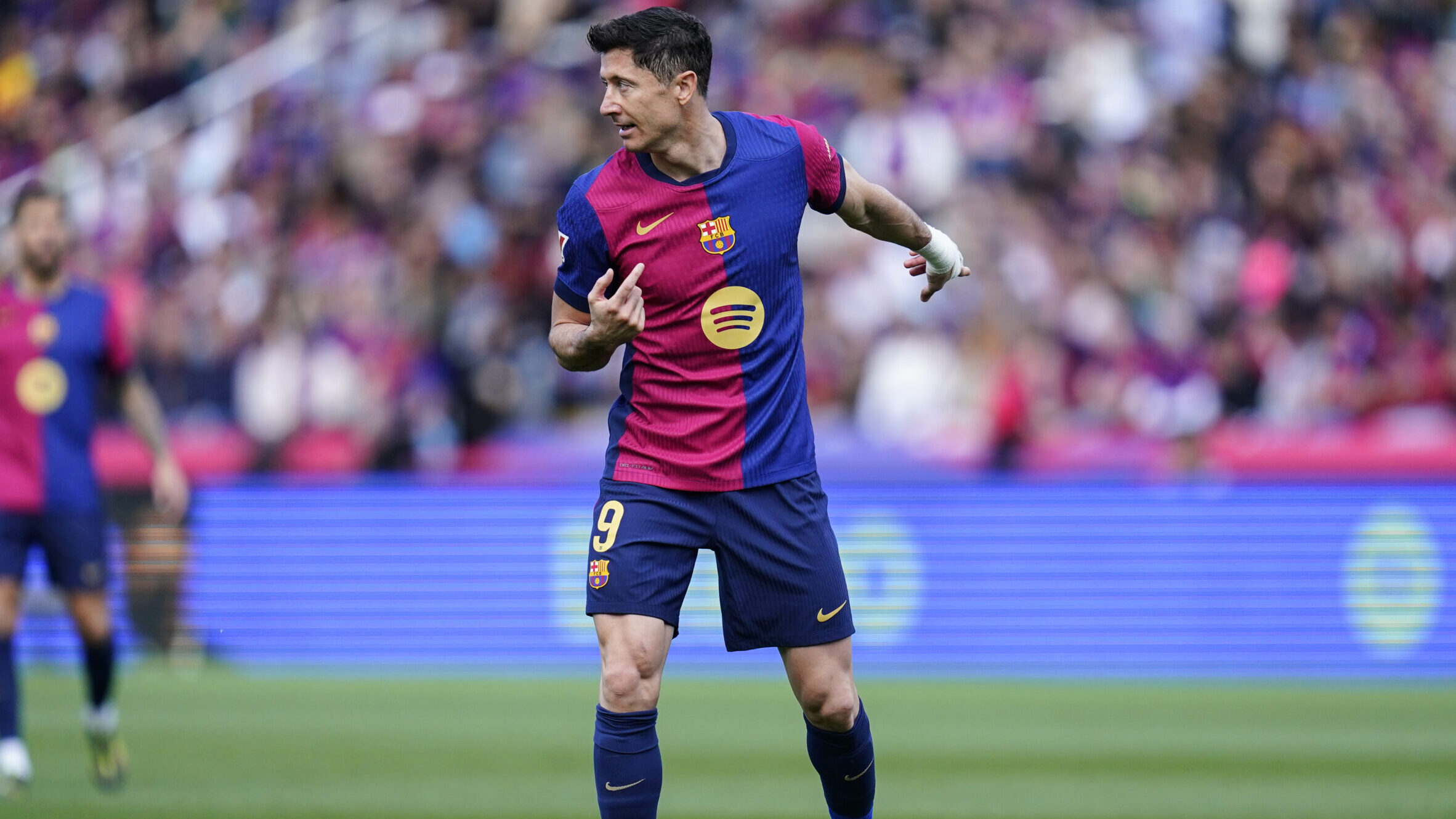 Barcelona, Spain, Season 2024/2025, La Liga EA Sports, Matchday 32, FC Barcelona v RC Celta, LLuis Companys Stadium, 19 April 2025Robert Lewandowski of FC Barcelona during the La Liga EA Sports match between FC Barcelona and RC Celta played at Lluis Companys Stadium on 19 April 2025 in Barcelona, Spain. (Photo by Sergio Ruiz / Imago) (Photo by pressinphoto/Sipa USA)
2025.04.19 Barcelona
pilka nozna liga hiszpanska
FC Barcelona - Celta Vigo
Foto pressinphoto/SIPA USA/PressFocus
!!! POLAND ONLY !!!