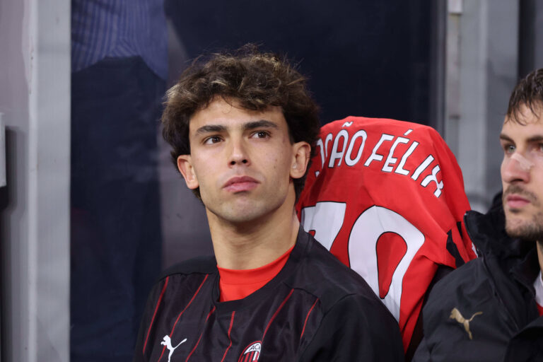 Football match vs Internazionale Milano vs Milan During the football match of 04/23/2025, valid for the Coppa Italia Frecciarossa 2024-2025 at the San Siro Stadium in Milan between FC Internazionale Milano vs FC Milan In the photo: Joao Felix of AC Milan Milano stadio San Siro Lombardia ITALIA Copyright: xFABIOxSASSOxFabioxSassox Inter Milan2025_04_23Fabio Sasso0977
2025.04.23 Mediolan
pilka nozna , Puchar Wloch
Inter Mediolan - AC Milan
Foto IMAGO/PressFocus

!!! POLAND ONLY !!!