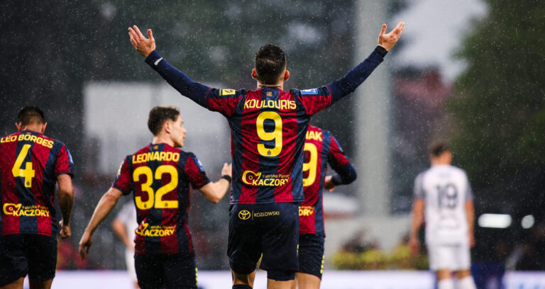 2025.04.25 Niepolomice
Pilka nozna PKO Ekstraklasa 2024/2025
Puszcza Niepolomice - Pogon Szczecin
N/z gol bramka radosc Efthymis Koulouris
Foto Marta Badowska / PressFocus
2025.04.25 Niepolomice
Football Polish PKO Ekstraklasa Season 2024/2025
gol bramka radosc Efthymis Koulouris
Credit: Marta Badowska / PressFocus