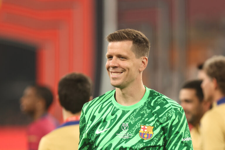 2025.04.26 Estadio La Cartuja Sevilla
pilka nozna Copa del Rey Puchar Krola Hiszpanii   final 2025
FC Barcelona - Real Madryt CF
N/z Barcelona medal puchar dekoracja radosc  Wojciech Szczesny
Foto Szymon Gorski / PressFocus

2025.04.26 Estadio La Cartuja Sevilla
Football Spanish Cup Copa del Rey final 2025
FC Barcelona - Real Madryt CF
Barcelona medal puchar dekoracja radosc  Wojciech Szczesny
Credit: Szymon Gorski / PressFocus
