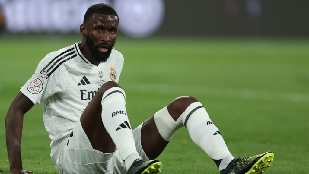 Antonio Rudiger of Real Madrid during the Copa del Rey match, Final, between FC Barcelona and Real Madrid CF played at La Cartuja Stadium on April 26, 2025 in Sevilla, Spain. (Photo by Antonio Pozo / Pressinphoto)
2025.04.26 Sewilla
pilka nozna puchar krola
FC Barcelona - Real Madryt
Foto pressinphoto/SIPA USA/PressFocus

!!! POLAND ONLY !!!
