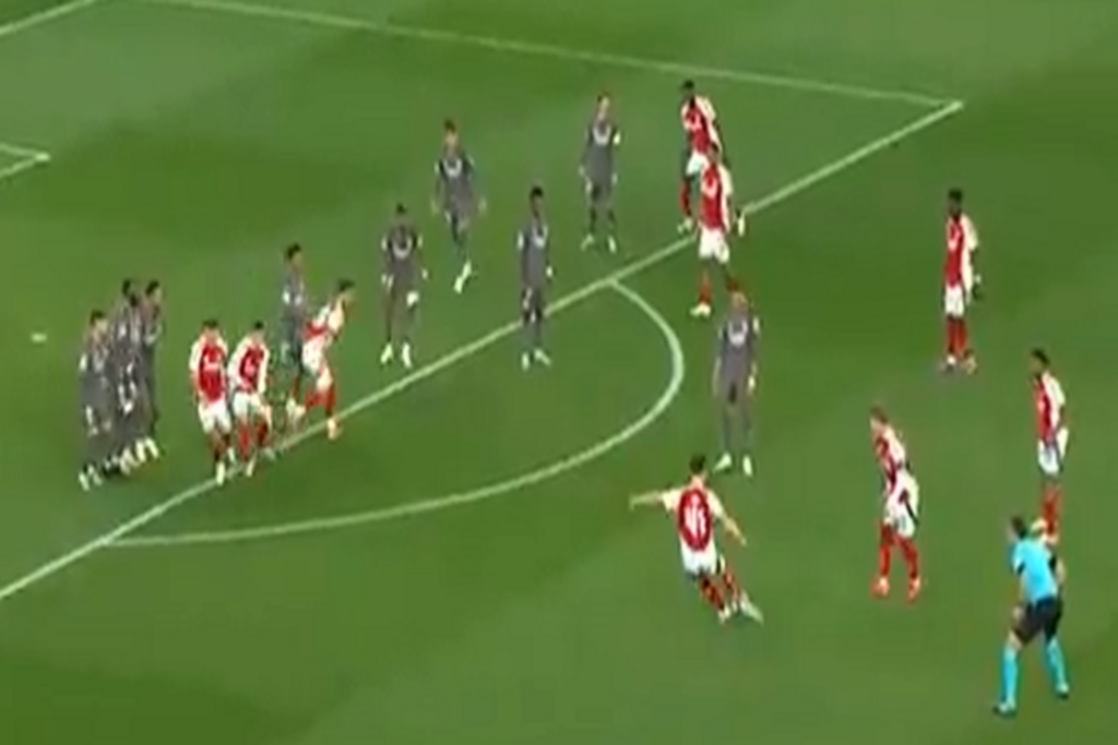 Pogrom na Emirates! Kolejny cudowny gol Rice&#8217;a z rzutu wolnego!