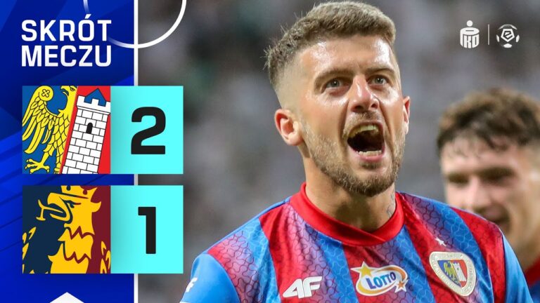 SKRÓT MECZU: Piast Gliwice 2:1 Pogoń Szczecin