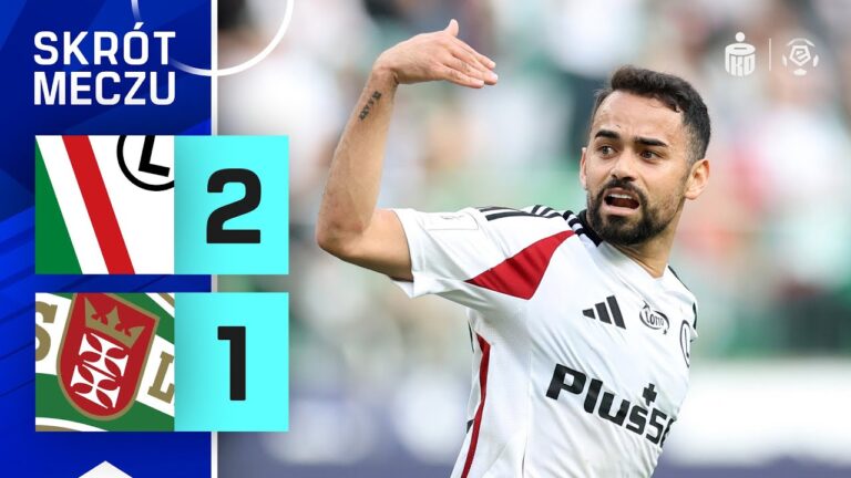 SKRÓT MECZU: Legia Warszawa 2:1 Lechia Gdańsk