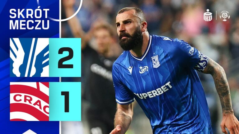 SKRÓT MECZU: Lech Poznań 2:1 Cracovia