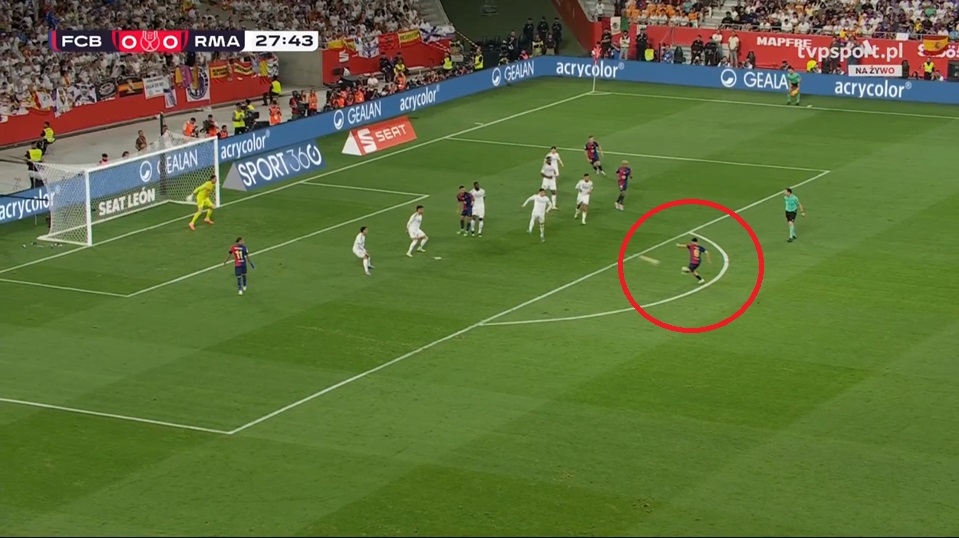 Ale urwał! Pedri daje Barcelonie prowadzenie w finale Pucharu Króla [WIDEO]