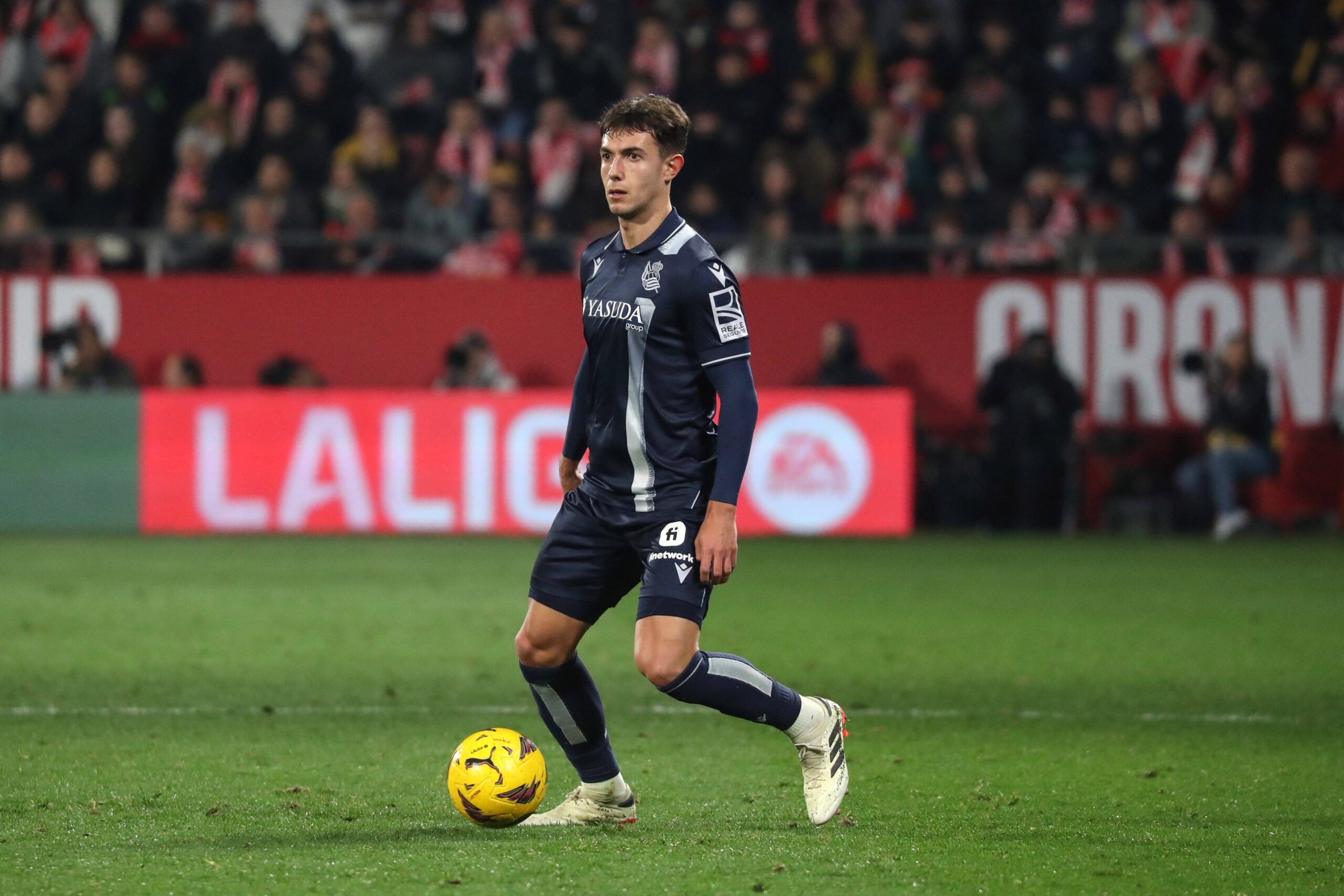 SPAIN, GIRONA, FEBRUARY 03. Martin Zubimendi of Real Sociedad during LaLiga EA Sports football match between Girona FC and Real Sociedad on February 03, 2024 at Estadio Municipal de Montilivi in Girona, Spain. Photo by Manuel Blondeau/ AOP.Press//AOPPRESS_AOP0468/Credit:Manuel Blondeau/AOP/SIPA/2402041352
2024.02.03 Girona
Pilka nozna liga hiszpanska
Girona FC - Real Sociedad San Sebastian
Foto Manuel Blondeau/AOP/SIPA/PressFocus

!!! POLAND ONLY !!!