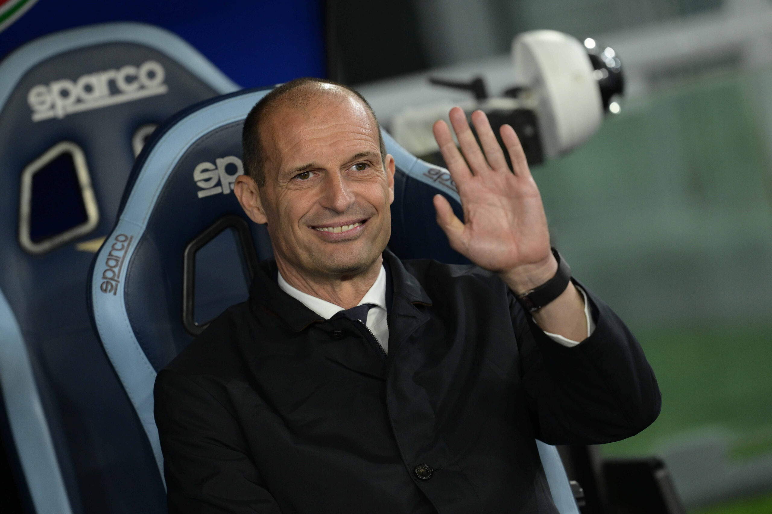 Massimiliano Allegri (head coach Juventus FC) during the Coppa Italia Semi final (leg 2 of 2) soccer match between Lazio and Juventus at Rome's Olympic Stadium, Italy - Tuesday, April 23, 2024. Sport - Soccer . (Photo by Alfredo Falcone/LaPresse) (Photo by Alfredo Falcone/LaPresse/Sipa USA)
2024.04.23 Rzym
pilka nozna Puchar Wloch
Lazio Rzym - Juventus Turyn
Foto Alfredo Falcone/LaPresse/SIPA USA/PressFocus
!!! POLAND ONLY !!!