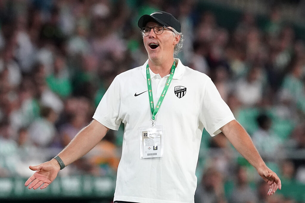 Al-Ittihad&#039;s coach Laurent Blanc during friendly match. August 3,2024. (Photo by Acero/Alter Photos/Sipa USA)
2024.08.03 Sewilla
pilka nozna sparing mecz towarzyski
Betis Sewilla - Al-Ittihad
Foto AceroAlter Photos/SIPA USA/PressFocus

!!! POLAND ONLY !!!